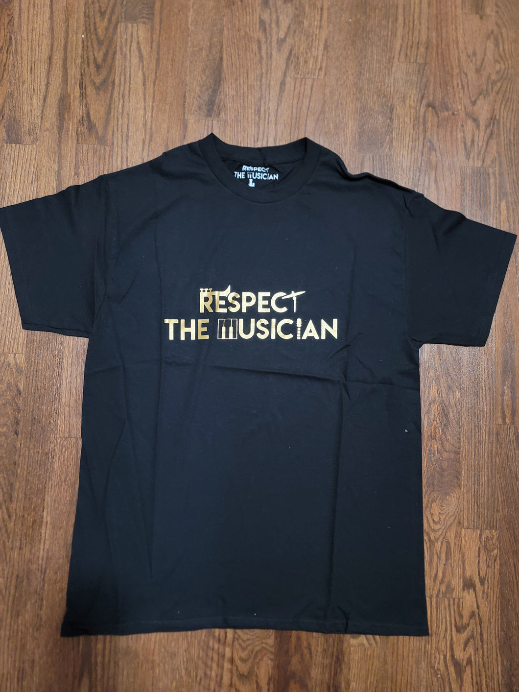 Respect The Musician T-Shirt (Gold Letters)