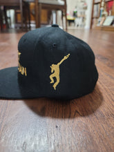 Load image into Gallery viewer, Respect The Musician Black Snapback (Gold Letters)
